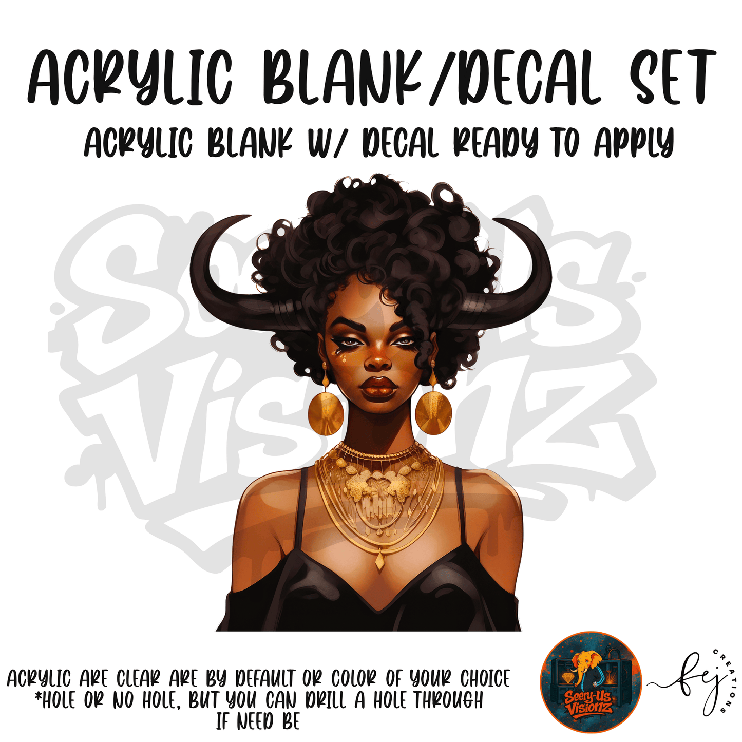 Horned Beauty Acrylic & Decal Kit