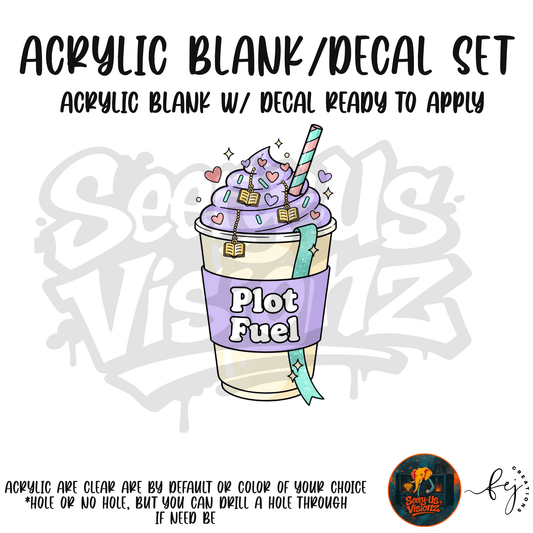 Plot Fuel Tumbler Acrylic & Decal Kit