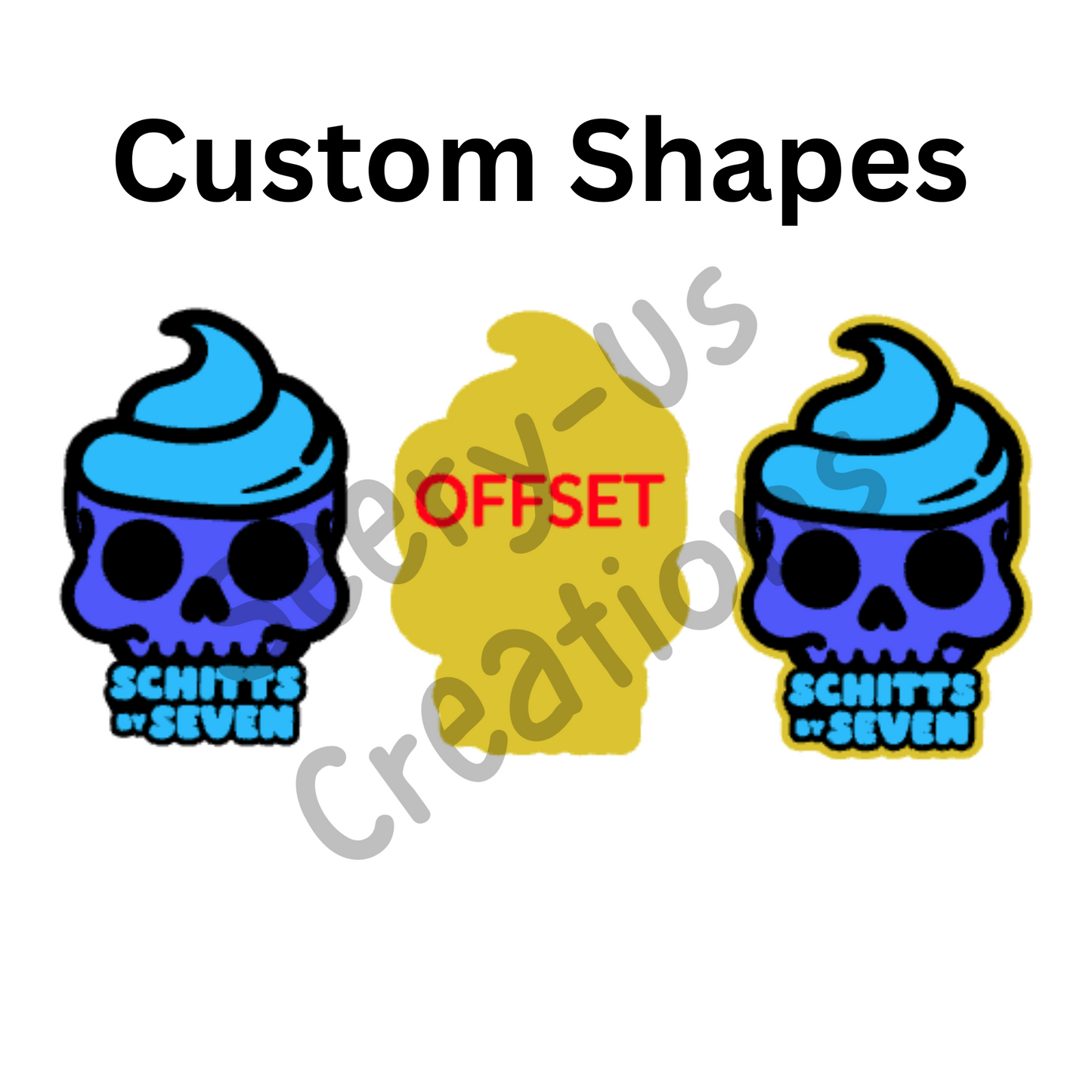 5- Pack Custom Acrylic Blanks - Your Own Custom Shape for Keychains, Bag Charms, Badge Reel; Cast Acrylic use for Sublimation, UV Resin, Epoxy, Vinyl, Waterslide