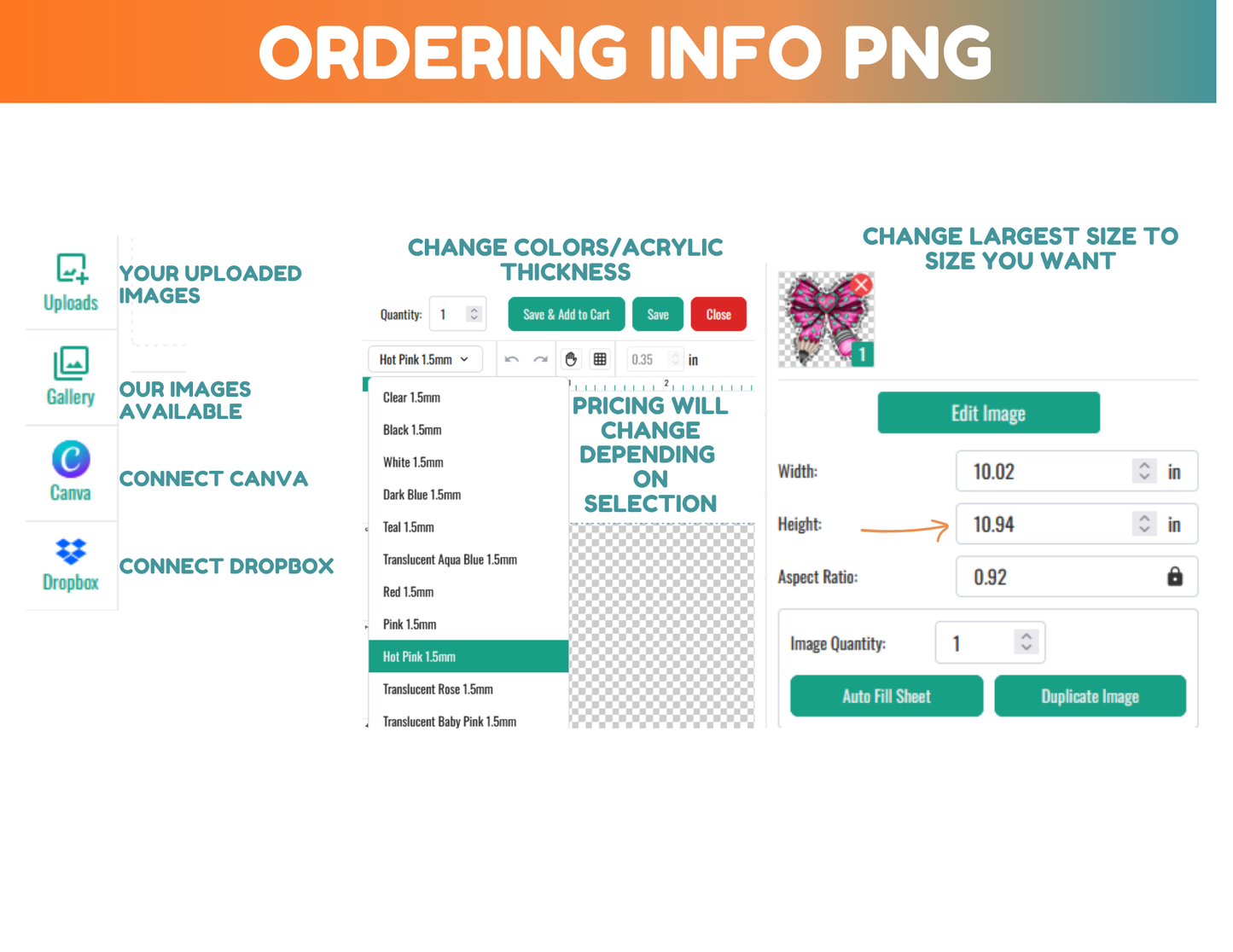 Your Own Custom Acrylics- 1.5" Cut Wholesheet ~77 Blanks