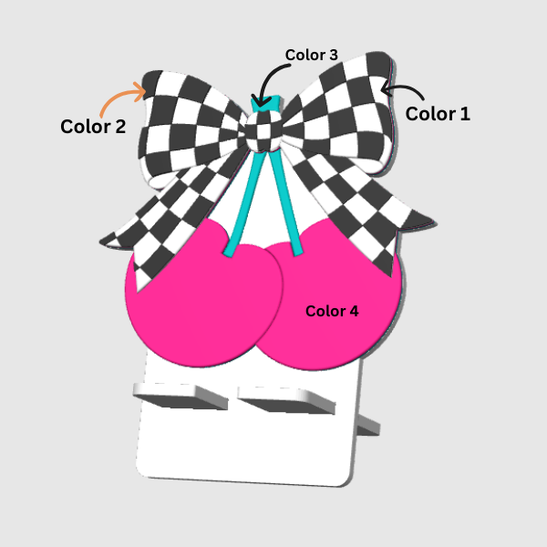 Checkered Cherry Phone Holder