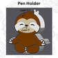Sloth Pen Holder