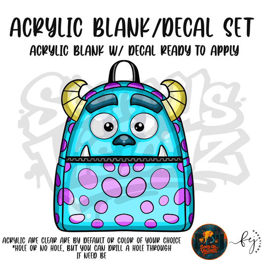 Blue Spotted Monster Pack Acrylic & Decal Kit