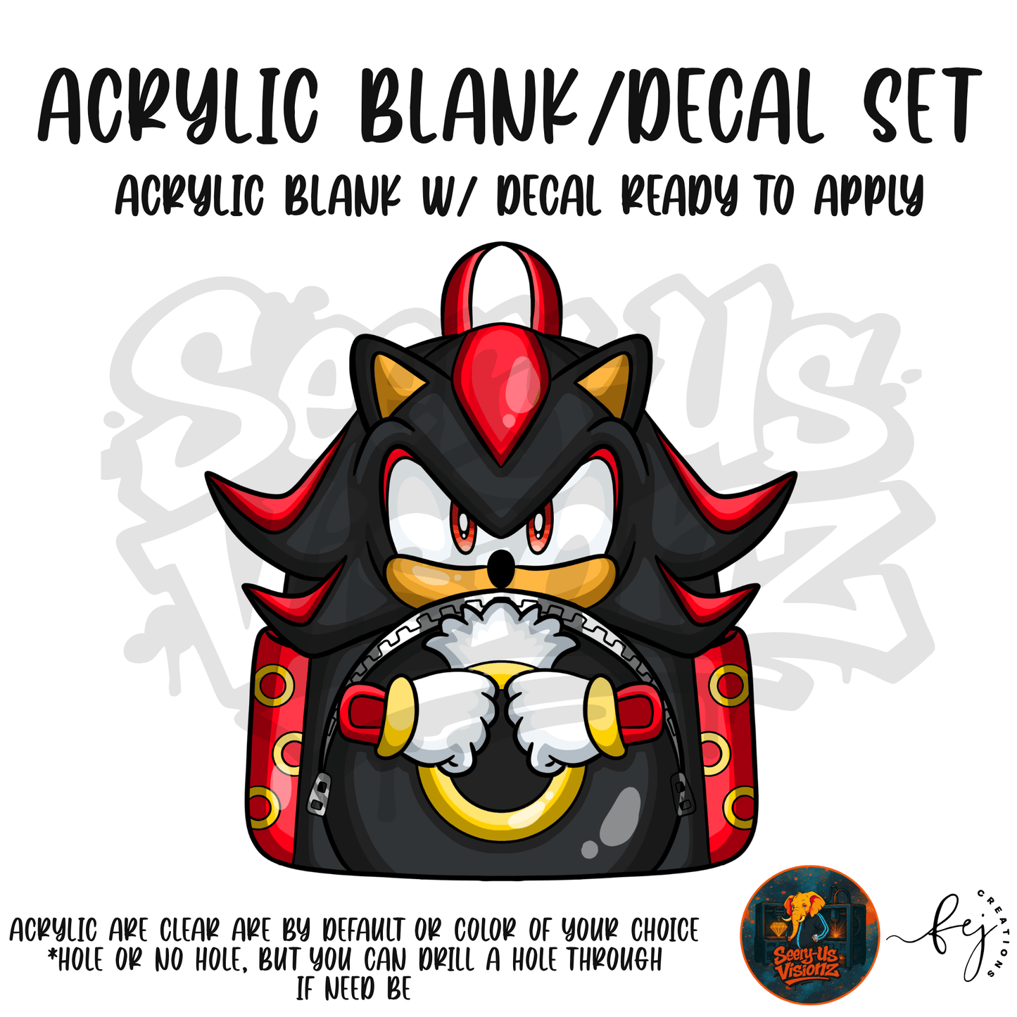 Dark Speed Hedgehog Pack Acrylic & Decal Kit