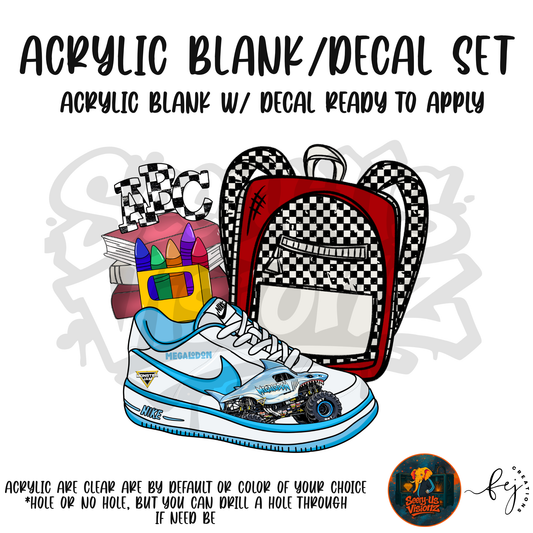 Sneaker & Backpack 5 Acrylic & Decal Kit