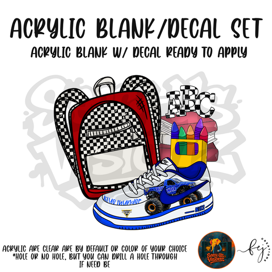 Sneaker & Backpack 7 Acrylic & Decal Kit