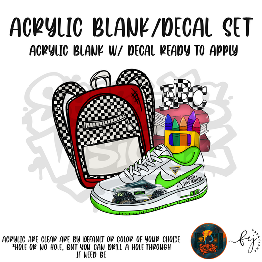 Sneaker & Backpack 8 Acrylic & Decal Kit