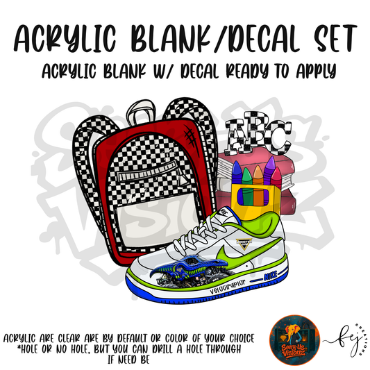 Sneaker & Backpack 14 Acrylic & Decal Kit
