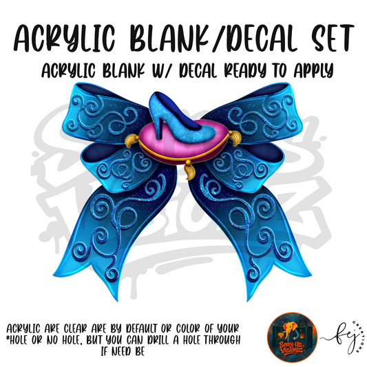 Miss Midnight Bow Acrylic & Decal Kit