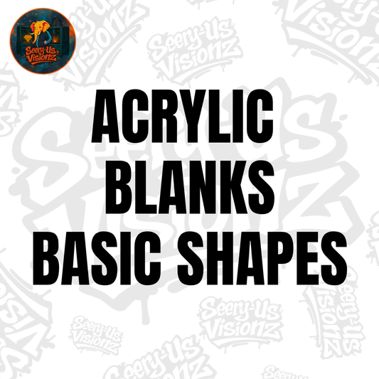 Acrylic Shape Blanks – 5 Pack Basic Shapes