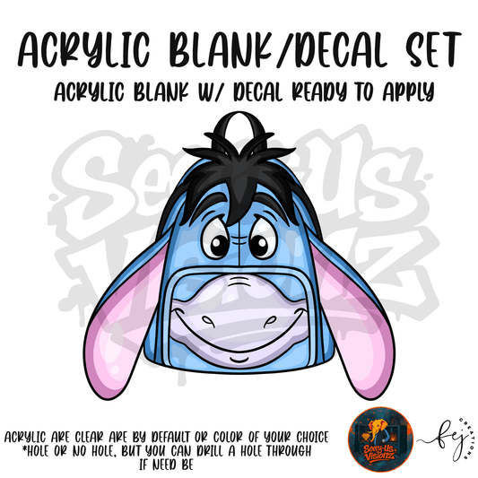 Gloomy Donkey Backpack Acrylic & Decal Kit