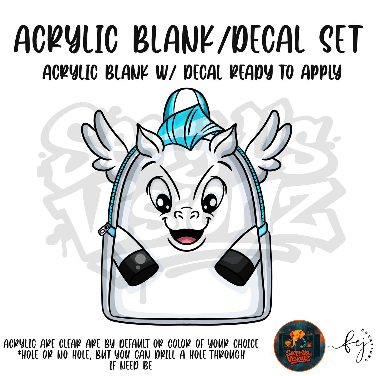 Lucky White Pegasus Pack Acrylic & Decal Kit