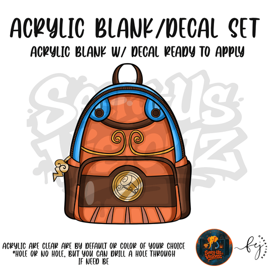 Hero Backpack Acrylic & Decal Kit