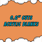 0.6" Acrylics Blanks & UV DTF/Vinyl - Your Images or Ours