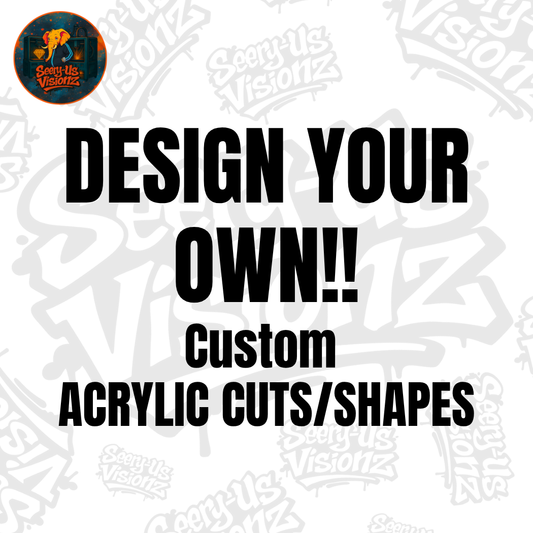 5- Pack Custom Acrylic Blanks - Your Own Custom Acrylics