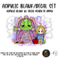 Chameleon Princess Backpack Acrylic & Decal Kit