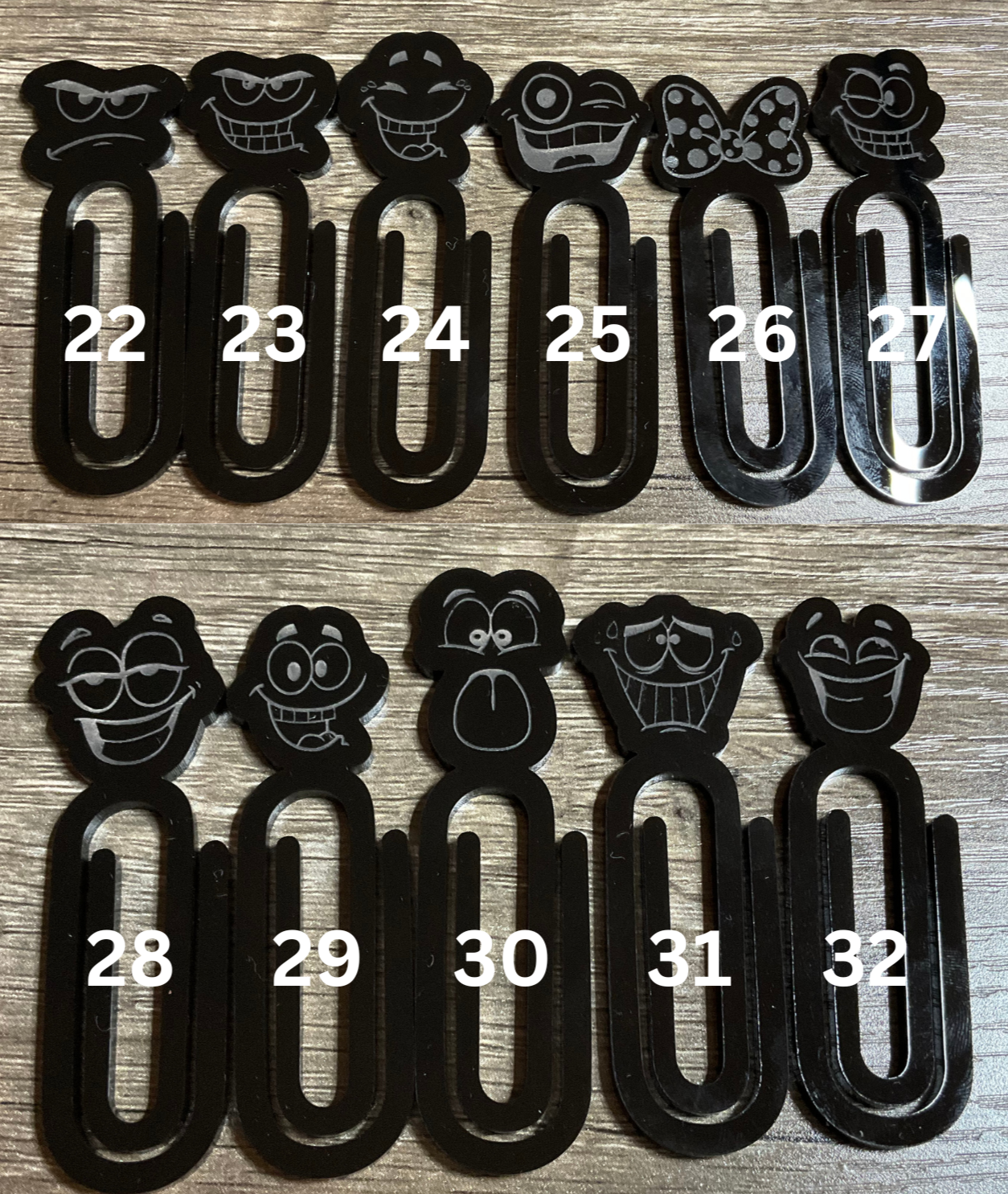 Jumbo Paperclip Blanks-  Sublimation Acrylic- 5 Pack