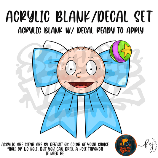 Main Friend Face Bow Acrylic & Decal Kit