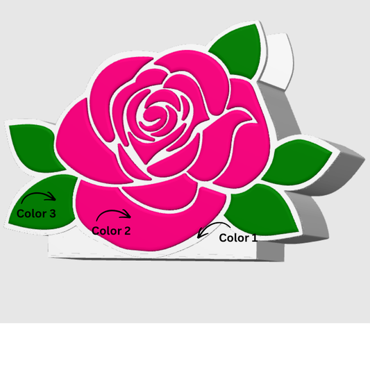 Rose Trinket & Bead Sorting Tray 3D Printed