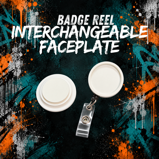 Badge Reel Interchangeable Face Plate - 5x