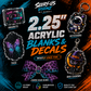 2.25" Acrylics Blanks & UV DTF/Vinyl  - Your Images or Ours