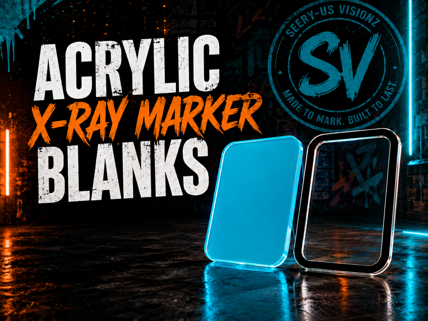 X-Ray Marker Acrylic Frames Single Pack