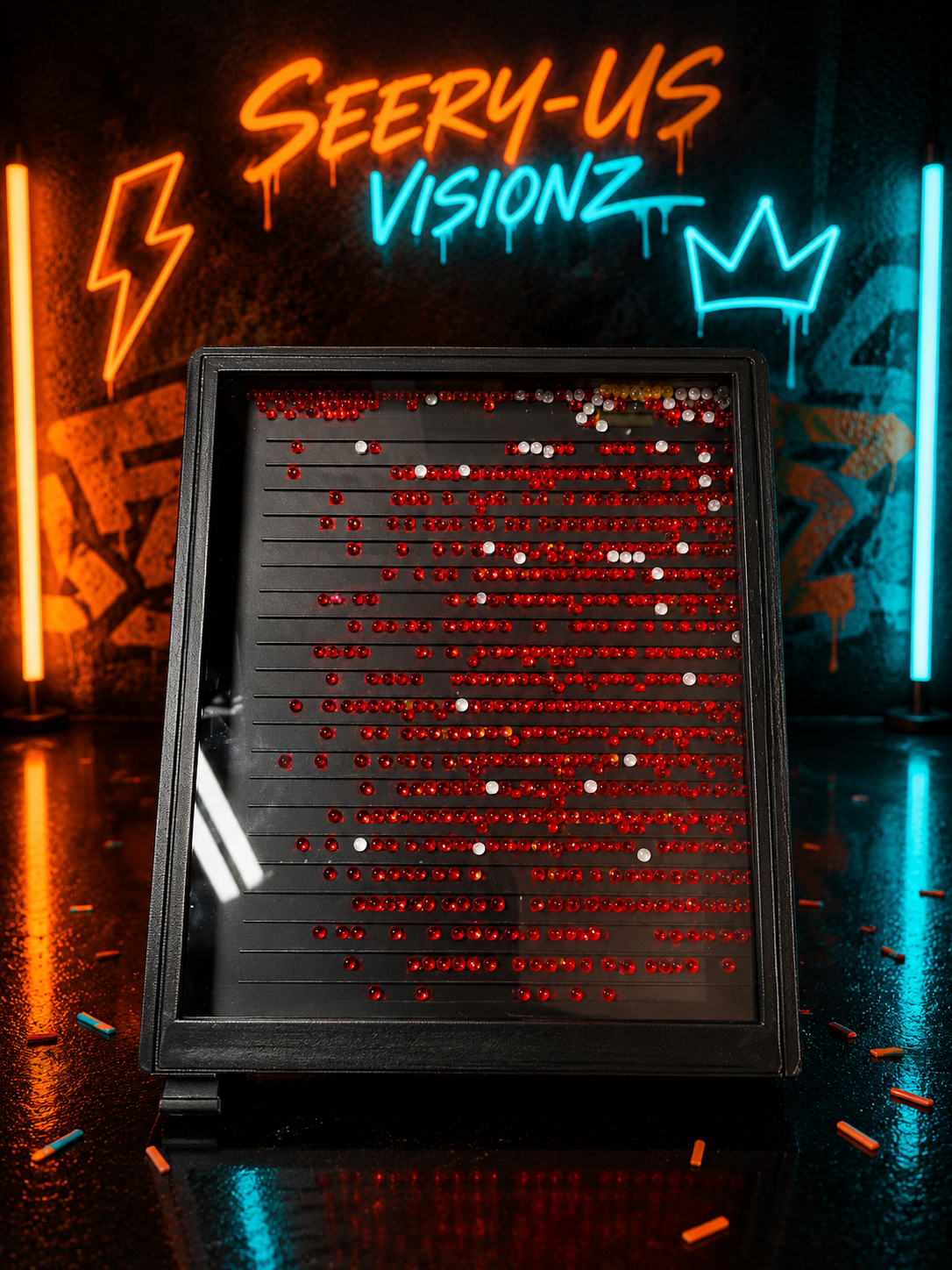 Bandeja para pintar con diamantes y diamantes de imitación Sophia
