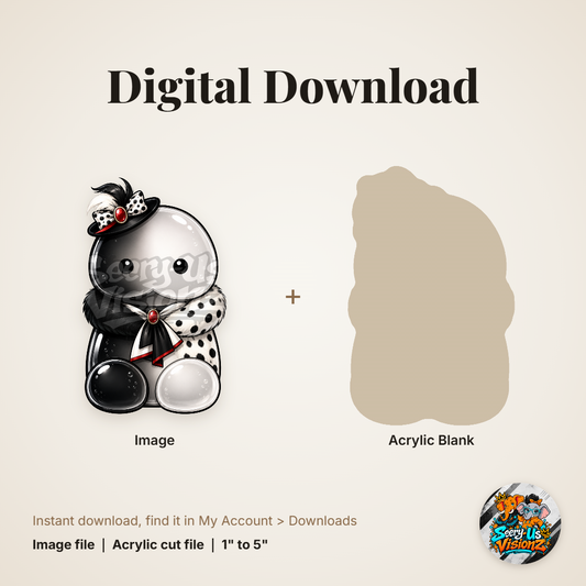 Spotted Fur Coat Jelly acrylic blank and digital download