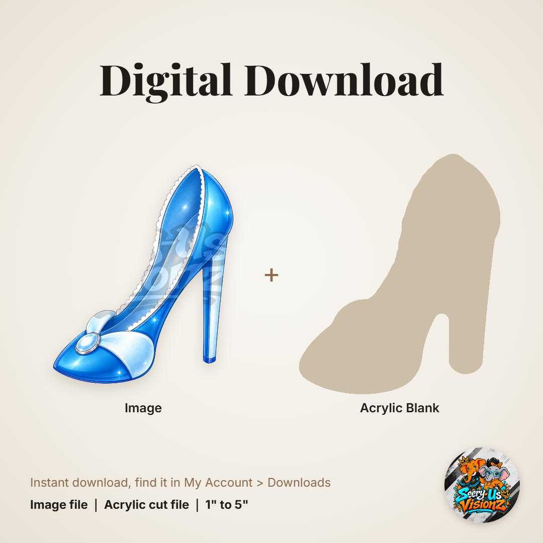 Fantasy Heel 11 acrylic blank and digital download