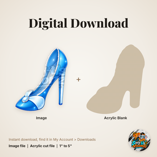 Fantasy Heel 11 acrylic blank and digital download