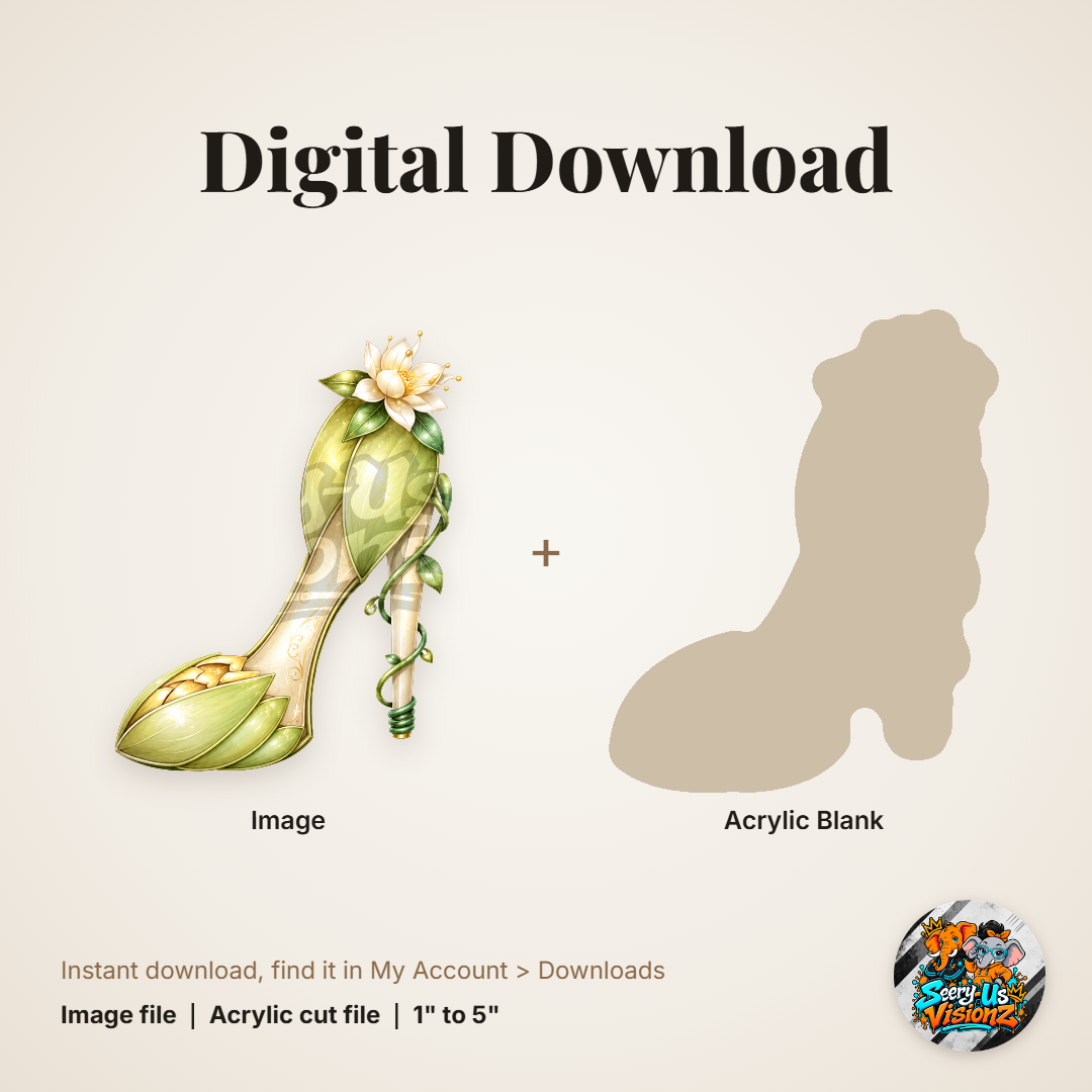 Fantasy Heel 9 acrylic blank and digital download