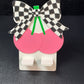 Checkered Cherry Phone Holder
