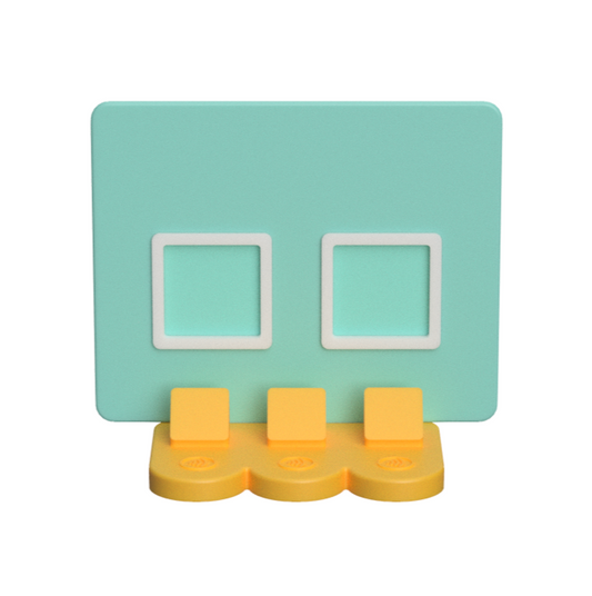 Dual Square NFC Payment Station