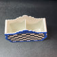 Checkered Turquoise Pen Holder