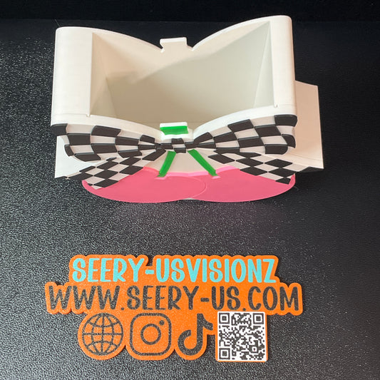 Checkered Cherry Pen Holder