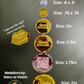 WENDI GST 50 - PACK- Acrylic Branding Medallions