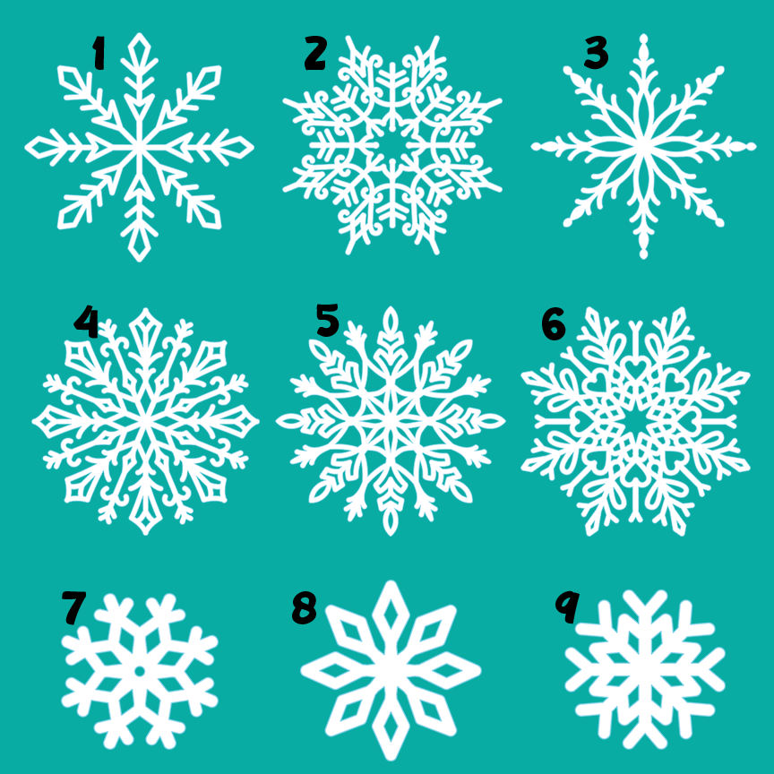 Acrylic Cut Snowflakes- Blank and ready for you