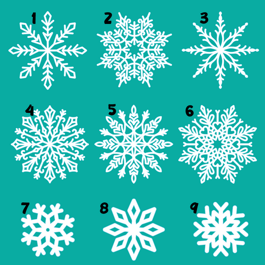 Acrylic Cut Snowflakes- Blank and ready for you