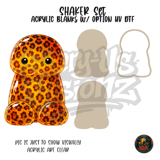 Leopard Jelly shaker set acrylic blanks