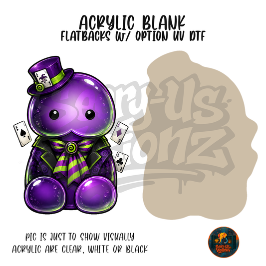 Purple Magician Jelly acrylic blank, Acrylic & UV DTF Print