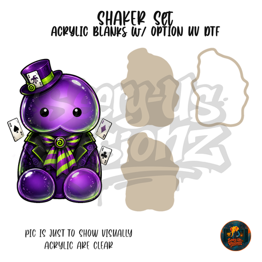 Purple Magician Jelly shaker set acrylic blanks