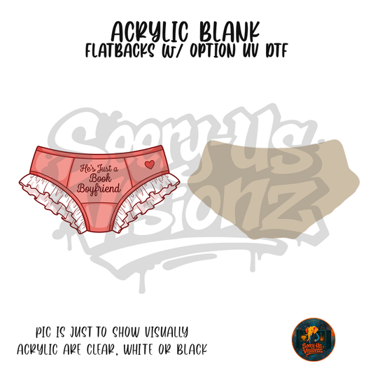 Read Good Girl Panties acrylic blank, Acrylic & UV DTF Print