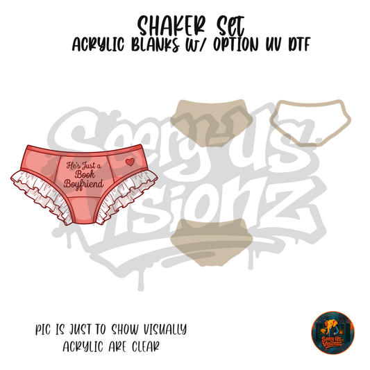 Read Good Girl Panties shaker set acrylic blanks