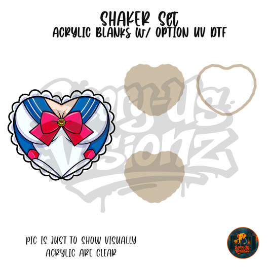 Sailor Heart Top shaker set acrylic blanks