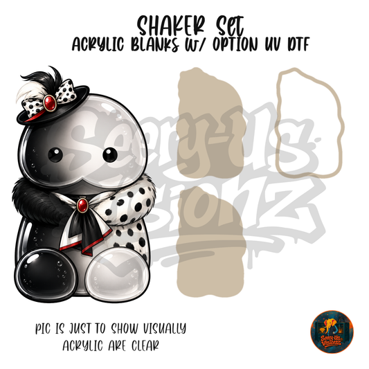 Spotted Fur Coat Jelly shaker set acrylic blanks