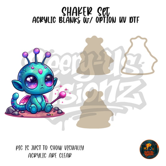 Star Wand Alien shaker set acrylic blanks