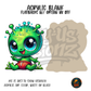 Green Alien Baby acrylic blank, Acrylic & UV DTF Print