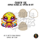 Yellow Octopus Alien shaker set acrylic blanks