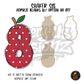 Number 8 Polka Dot Apple shaker set acrylic blanks