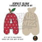 Letter A Polka Dot Apple acrylic blank, Acrylic & UV DTF Print